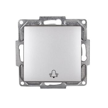 Gunsan Visage Taster Glocke Klingel Unterputz Silber